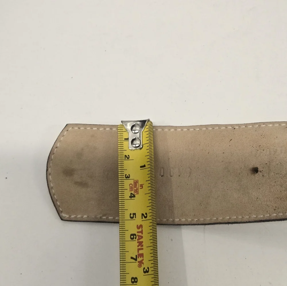 LR leather western cowboy boho Beaded Studded Belt SIZE‎ M